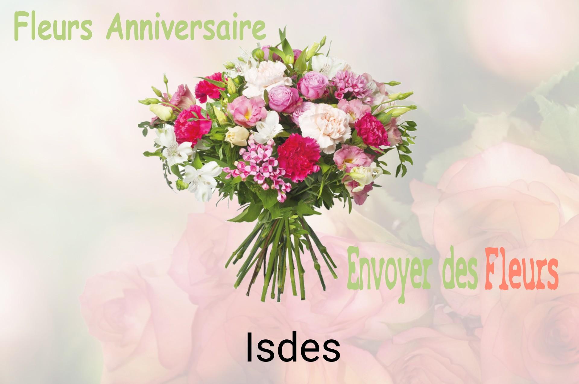 Bouquet de fleurs d’anniversaire livré à Isdes